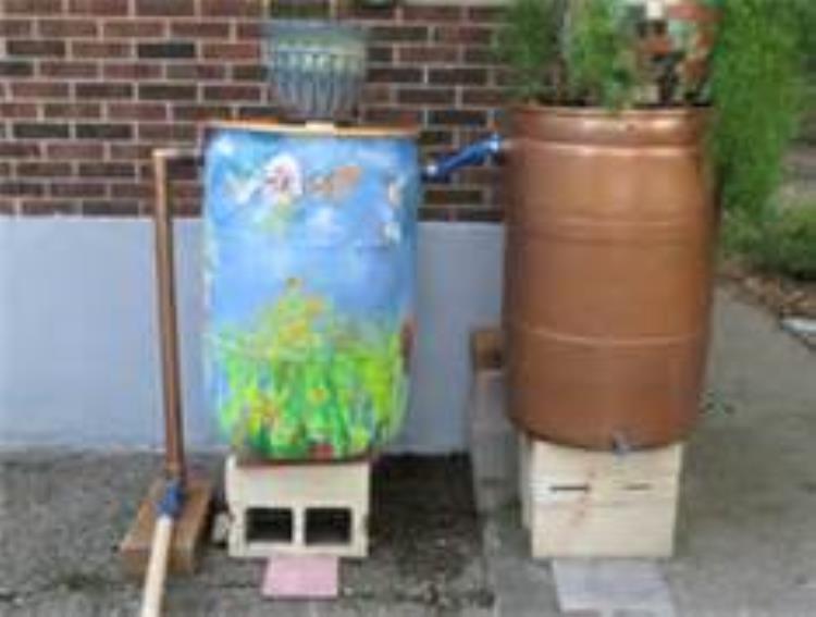 Rain Barrel, Decorative
